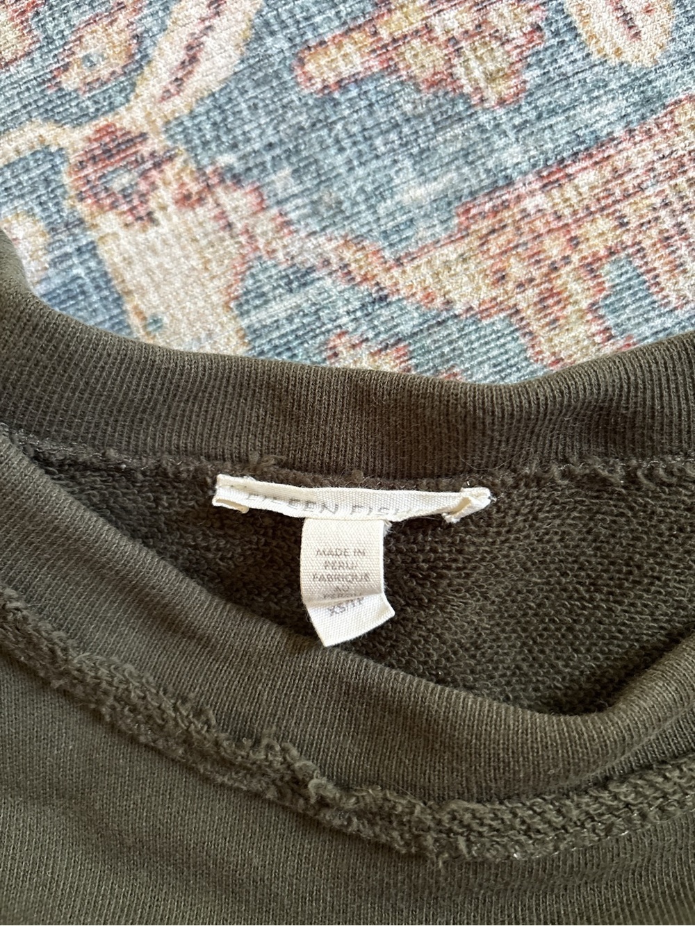 Eileen Fisher organic cotton French terry box top - size xsmall - Picture 4 of 10